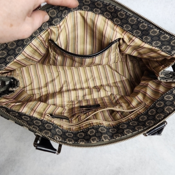 Purse Handbag Y2K Shoulder bag Tan Black color Buckles NINE WEST - Picture 12 of 15